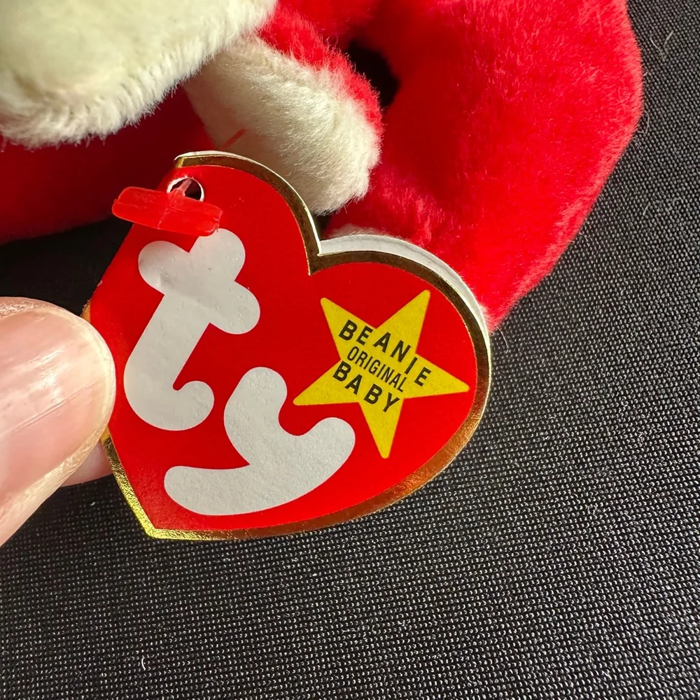 Baby Ty Snort Red Bull Stuffed Animal